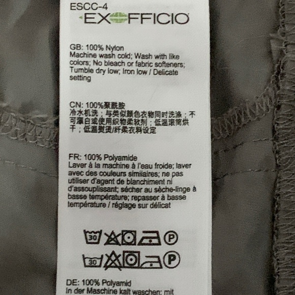 ExOfficio Sol Cool Nomad Women’s Shorts Gray Sz 4 167F - Picture 10 of 10